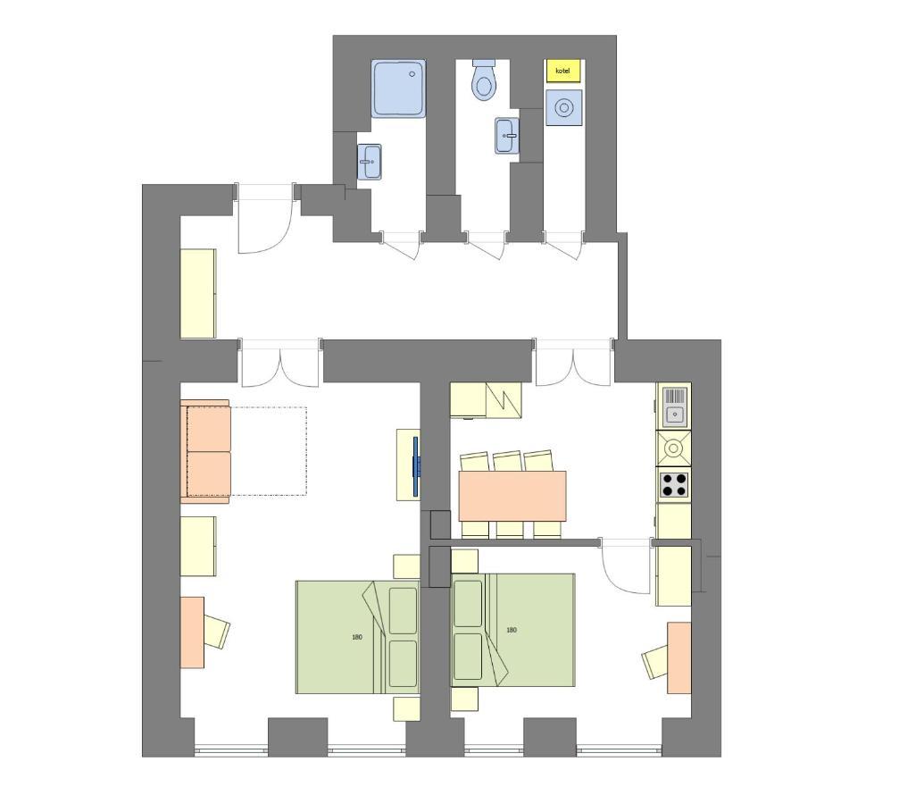 Modern And Spacious Apartments In City Center Prága Kültér fotó